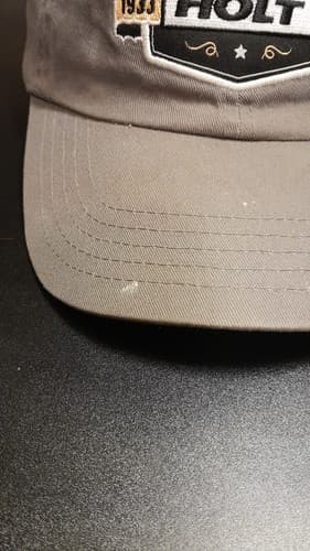 Holt Embroidered Hat Adjustable Strapback Khaki Cap 85 Years 100% Cotton - Thumbnail 2