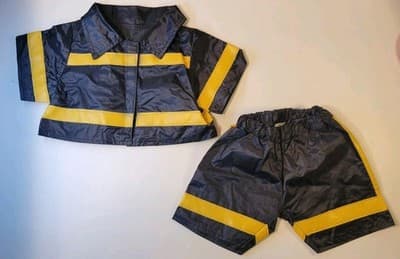My Perfect Bear Firefighter Outfit Clothes 16–18” Teddy Bear Vtg USA Fits BABW - Thumbnail 3