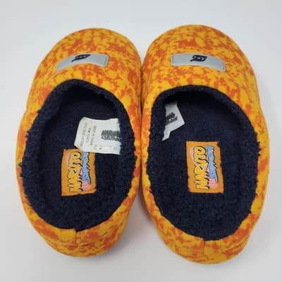 Naruto Shippuden Leaf Village Emblem Headband Style Youth Slippers Orange Sz 13 - Thumbnail 4