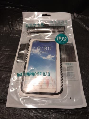 Waterproof Bag for Cell Phone Piscifun IPX8 for up to a 6.5" Phone w/ Lanyard - Image 1