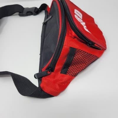 GUARD Waist Fanny Pack Red Adjustable 30"-41" Belt Bag with Whistle - Thumbnail 6