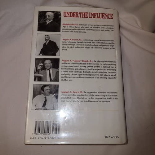 Under the Influence: Anheuser-Busch Dynasty Story Hernon & Ganey 1991 HC 1sr Ed - Thumbnail 3