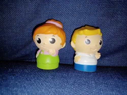Fisher-Price Mega Bloks Schoolhouse Friend & Ricky Racer Block Buddies - Image 1