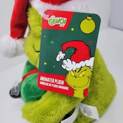 Dr. Seuss The Grinch ANIMATED Plush Fan Merry Grinchmas Propeller Lights NWT - Thumbnail 11