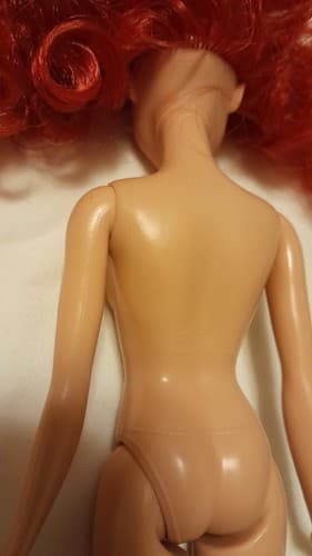 Ariel Little Mermaid Barbie Doll Disney Mattel 2012 Long Red Hair Blue Eyes - Thumbnail 5