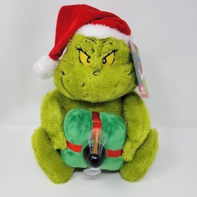 Dr. Seuss The Grinch ANIMATED Plush Fan Merry Grinchmas Propeller Lights NWT - Thumbnail 2