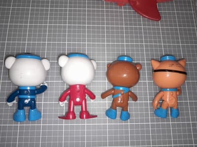 Fisher-Price Octonauts Gup-B Orange Shark Playset & 4 Mattel 2010 Figures See Pi - Thumbnail 4