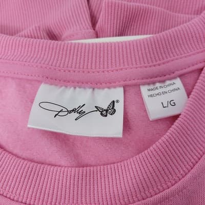Dolly Parton Pink Christmas Sweatshirt | Have a Holly Dolly | Size Large NWT - Thumbnail 3