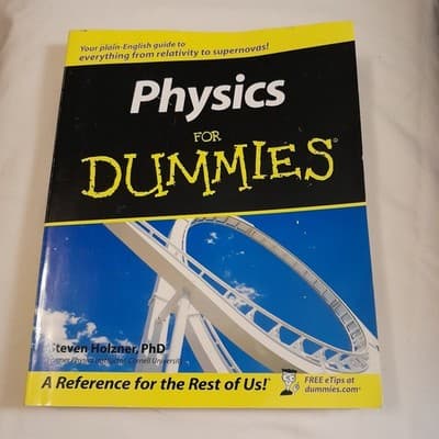 Physics Workbook For Dummies Paperback By Holzner, Steven Very Good - Image 1
