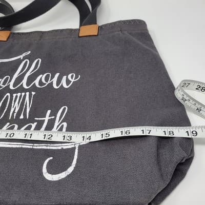 Thirty-One 31 Wander Tote Gray Canvas | Follow Your Own Path | Retired - Thumbnail 12