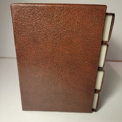 Vintage Faux Leather VHS Tape Storage Cases Set – “Video Library” Book Style - Thumbnail 7