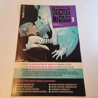 Valiant First Pullbox Preview Death Defying Dr Mirage #1 2014 Promo VF/NM - Thumbnail 8
