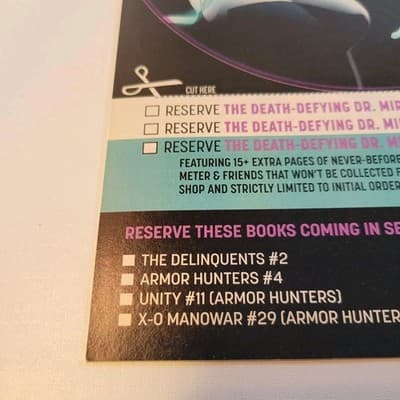 Valiant First Pullbox Preview Death Defying Dr Mirage #1 2014 Promo VF/NM - Thumbnail 9