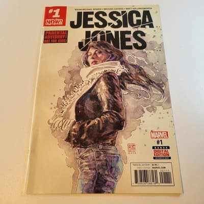 Jessica Jones #1 (Marvel 2016) Bendis Gaydos David Mack Cover VF/VF+ - Thumbnail 2