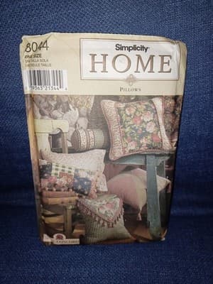 Lot 6 Simplicity Sewing Patterns Home Décor Pillows Crafts 1933 5121 5685 5854 - Thumbnail 3