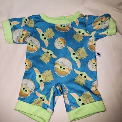 Build-A-Bear Star Wars Mandalorian Grogu Baby Yoda Pajama Outfit Clothes - Image 1