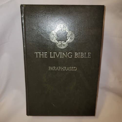 The Living Bible Paraphrased 1974 Tyndale Hardcover Vintage Christian Scripture - Image 1