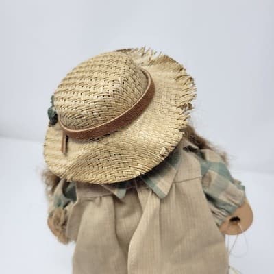 1994 Longaberger Lizzie High 11" Wooden Doll Goose 10th Anniversary Cottagecore - Thumbnail 11