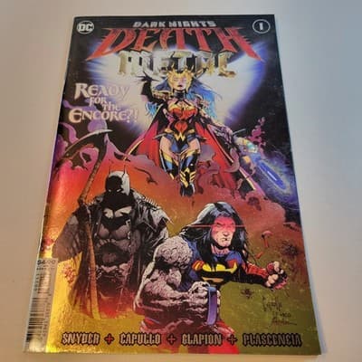Dark Nights Death Metal #1 (DC 2020) Foil Cover Snyder Capullo VF/NM 9.0 - Thumbnail 2