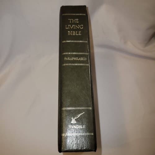 The Living Bible Paraphrased 1974 Tyndale Hardcover Vintage Christian Scripture - Thumbnail 3
