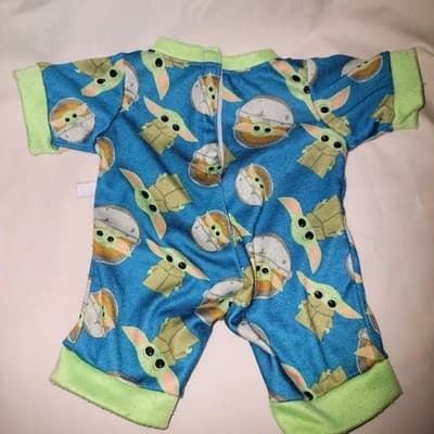 Build-A-Bear Star Wars Mandalorian Grogu Baby Yoda Pajama Outfit Clothes - Thumbnail 4