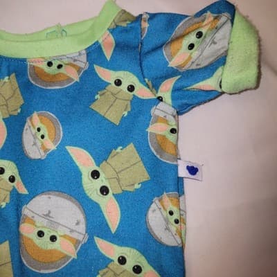 Build-A-Bear Star Wars Mandalorian Grogu Baby Yoda Pajama Outfit Clothes - Thumbnail 3