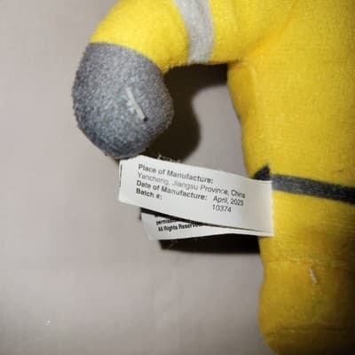 Transformers Bumblebee Plush Toy Yellow Robot Autobot Hasbro 2023 - Thumbnail 5