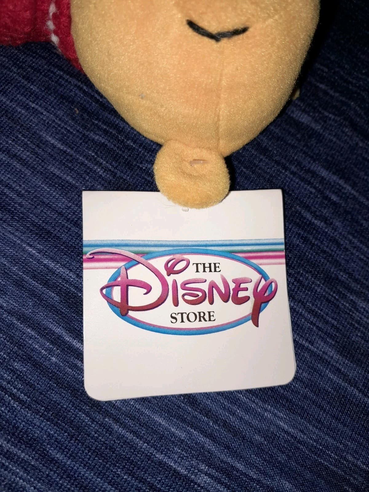 Winnie The Pooh Snowflake Sweater Pooh Family Bean Bag Plush Disney Store 1998 - Thumbnail 7