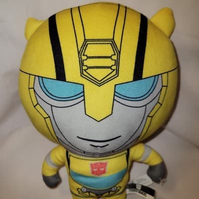 Transformers Bumblebee Plush Toy Yellow Robot Autobot Hasbro 2023 - Thumbnail 2