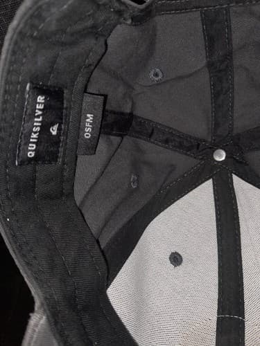 Quiksilver Hat Boardriding Company Since 1969, The Mtn & Wave Patch Gray Cap - Thumbnail 7