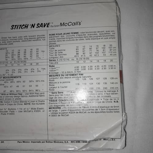 McCalls 4390 Sewing Pattern Sz 6-18 Dress Collared Pleated Skirt Vintage Classic - Thumbnail 5