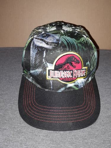 Jurassic Park SnapBack Adjustable Trucker Hat Graphic Dinosaur Jurassic World - Image 1