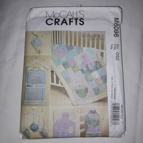 McCalls Crafts M6096 Sewing Pattern Multi Quilt Wall Hanging Nursery Decor UC - Image 1
