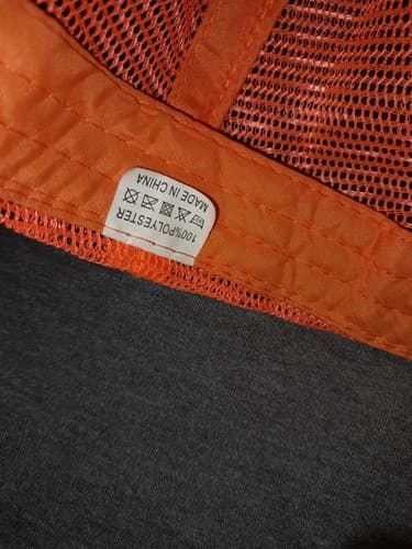 Hunters Will do anything for a Buck Hunting Cap Orange / Camo Loop Back Hat - Thumbnail 7