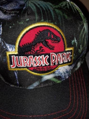 Jurassic Park SnapBack Adjustable Trucker Hat Graphic Dinosaur Jurassic World - Thumbnail 2
