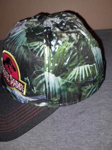 Jurassic Park SnapBack Adjustable Trucker Hat Graphic Dinosaur Jurassic World - Thumbnail 3