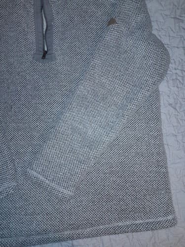 Orvis Mens Sherpa Lined 1/4 Quarter Zip Pullover Fleece Gray Sweater Size XL - Thumbnail 5