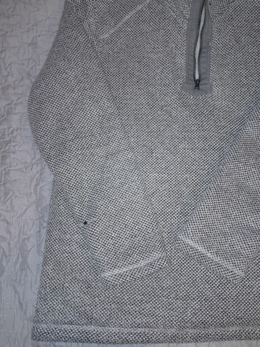 Orvis Mens Sherpa Lined 1/4 Quarter Zip Pullover Fleece Gray Sweater Size XL - Thumbnail 4