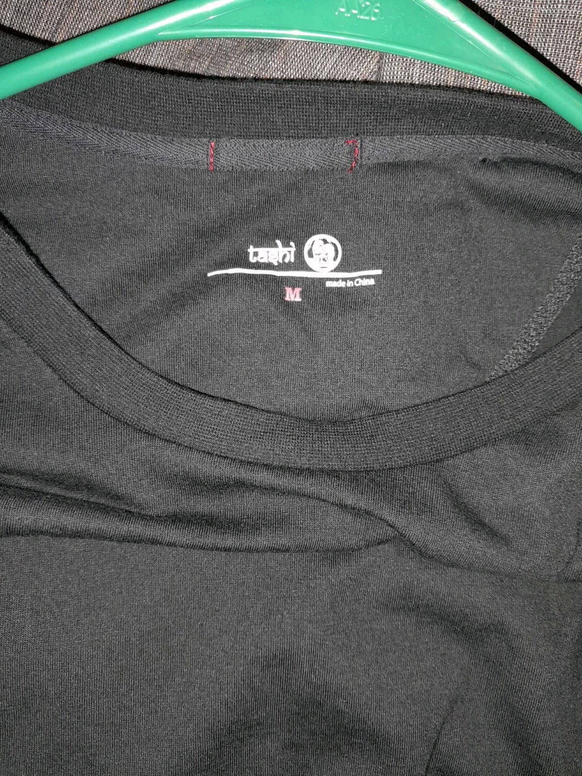 Tashi Tshirt Black Knit Crew Long Sleeve M Medium Soft Blokecore Minimalist - Thumbnail 3