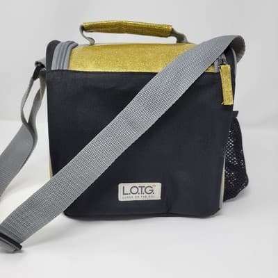 L.O.T.G. Lunch On The Go | Girls Rule The Galaxy | Lunch Bag Black Gold LOTG - Thumbnail 5