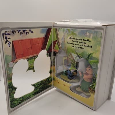 Hallmark Disney Lilo & Stitch 2 Pc Christmas Tree Ornament Box set Display Decor - Thumbnail 9