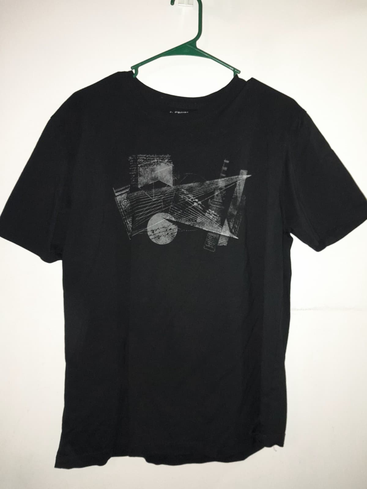 J Ferrar Black Graphic Tee Mens L Large Retro 90s Skater Hype Street Wear Tshirt - Thumbnail 2