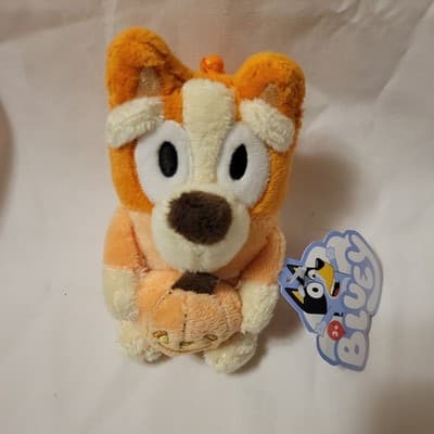 Bluey Bingo Halloween Plush Pumpkin Toy Collectible Stuffed Animal 6" - Thumbnail 2