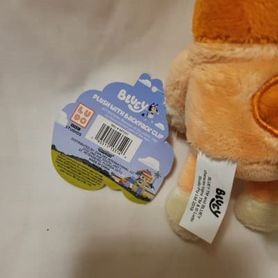 Bluey Bingo Halloween Plush Pumpkin Toy Collectible Stuffed Animal 6" - Thumbnail 7