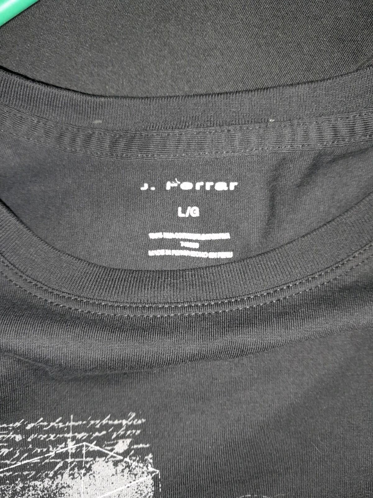 J Ferrar Black Graphic Tee Mens L Large Retro 90s Skater Hype Street Wear Tshirt - Thumbnail 5