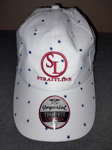 Straitline Confetti Stars On Hat Cap United States Flag Imperial Trufit UPF 50+ - Image 1
