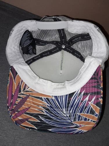 HURLEY With ICON SCRIPT TRUCKER Mesh Back Snapback Floral Print - Thumbnail 6