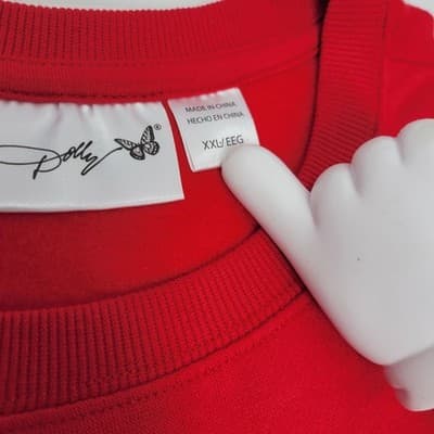 Dolly Parton I Love Dolly Red Sweatshirt & Jogger Lounge Set Women’s 2XL NWT - Thumbnail 4