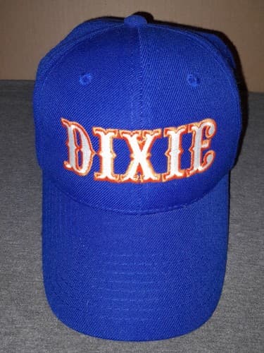 Dixie Hat Blue Outdoor Cap One Size Fits Most Hook Loop 20% Wool - Image 1