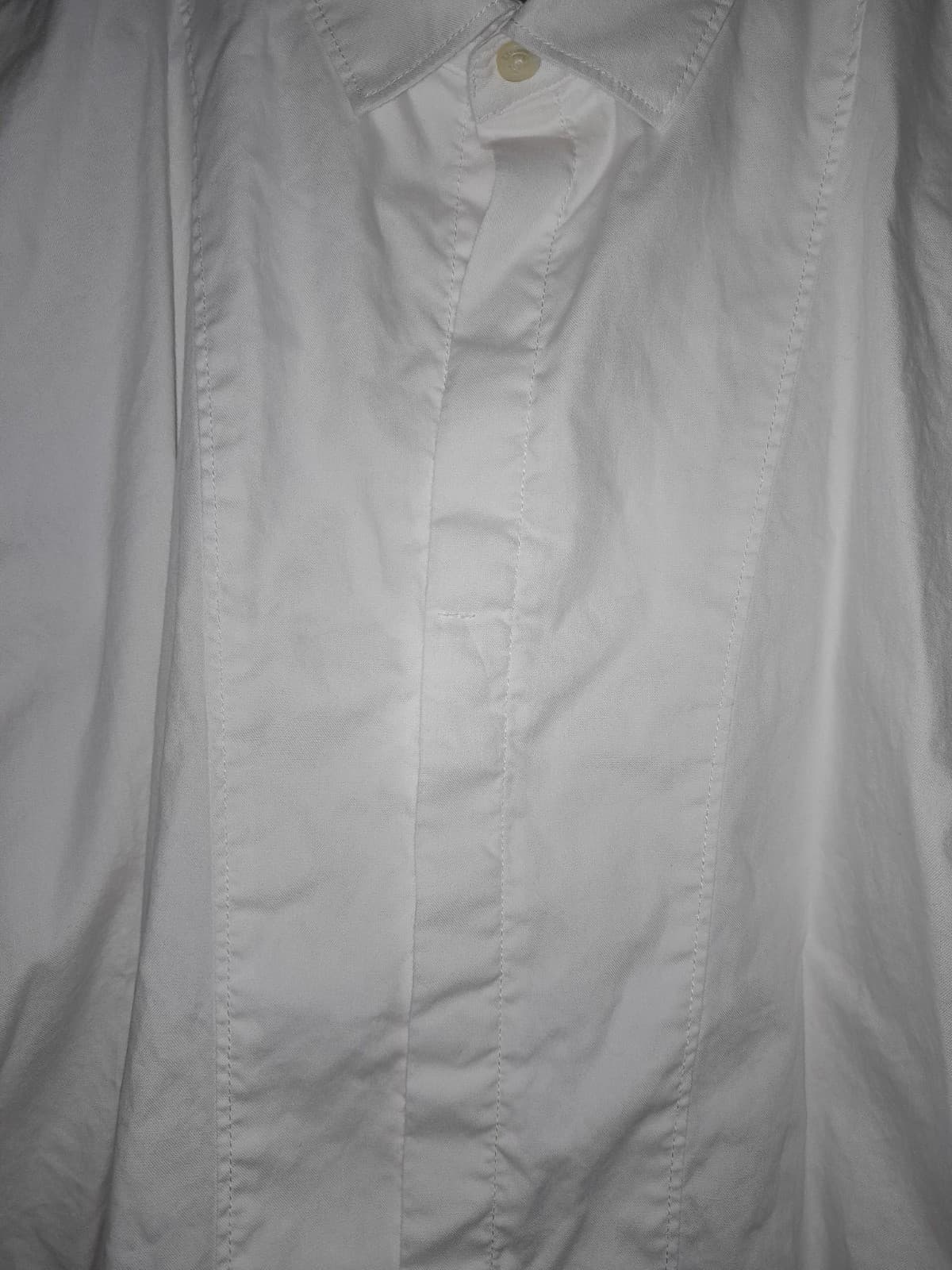 William Rast Mens XXL Covered Button Up Shirt Long Sleeve White Fly Front - Thumbnail 4